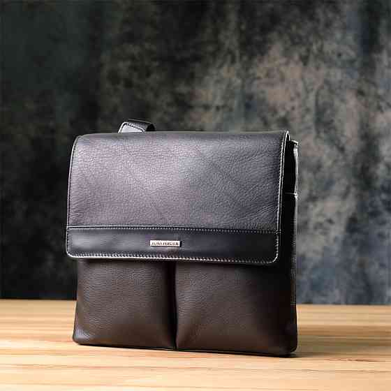 Мужская сумка через плечо из зернистой натуральной кожи Tony Perotti 20865_1 (9270G-25 nero) Черный Киев