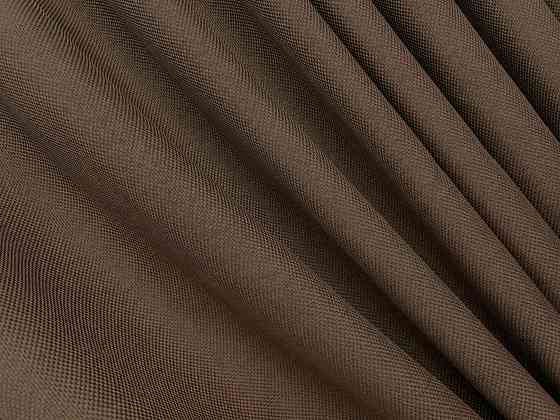 Комплект штор VR-Textil Лен Мешковина 100х270 2шт и Тюль 300х270 277ш-1843т Коричневый с молочным 71-187/1 Киев