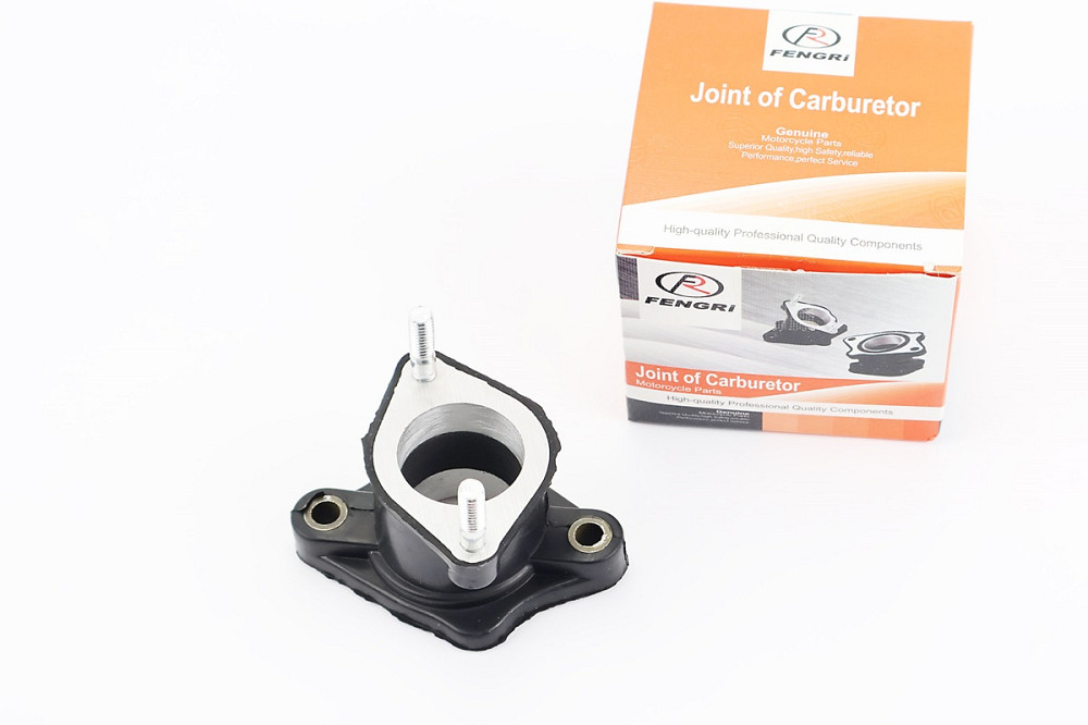 Loncin LX200GY-3 Патрубок карбюратора прогумований (d=28mm) Бершадь - фото 1