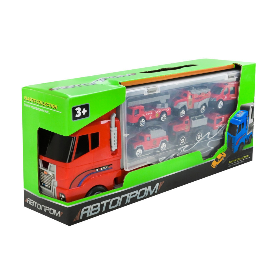 Дитячий трейлер з машинками PS006-2, 6 машинок Вінниця - фото 2