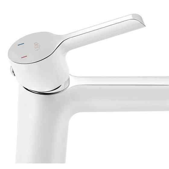 Змішувач для раковини Qtap Grand QTGRAWCR001F (k35), одноважільний, низький, White Харків