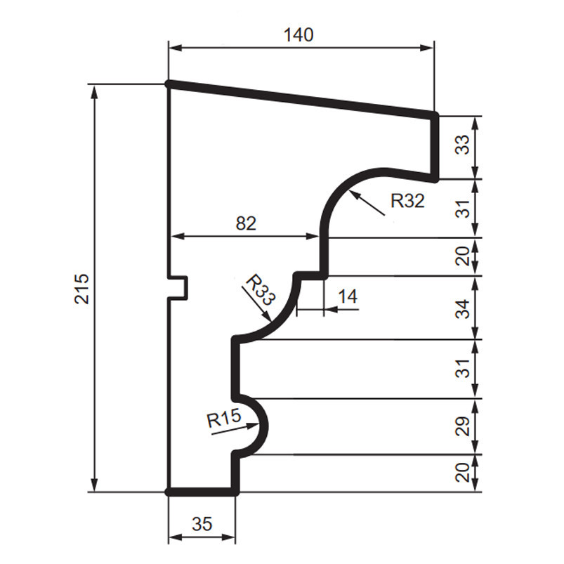 Подоконник фасадный Prestige Decor DC 109 Днепр - изображение 2