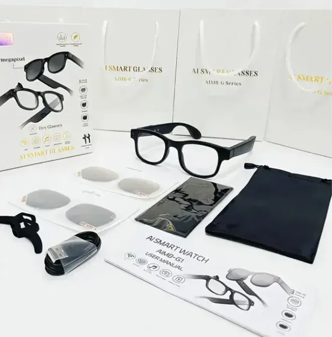 Умные фотохромные очки с камерой 8MP, видеозаписью и встроенным чатом GPT AI Smart Glasses AIMB-G1 Коломия - фото 3