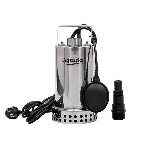 Насос дренажный садовый 0.75кВт Hmax 8м Qmax 180л/мин (часто до 5мм, нерж) AQUATICA (773055) Ровно
