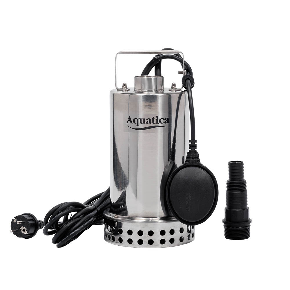 Насос дренажный садовый 0.75кВт Hmax 8м Qmax 180л/мин (часто до 5мм, нерж) AQUATICA (773055) Ровно - изображение 3