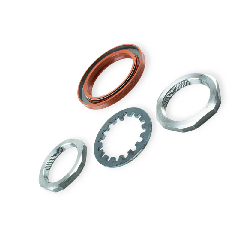 Гайка ГАЗ-53,3307,4301,33104 задньої (2гайки,1шайба,1сальник) (к-т) маточини Мукачево - фото 1