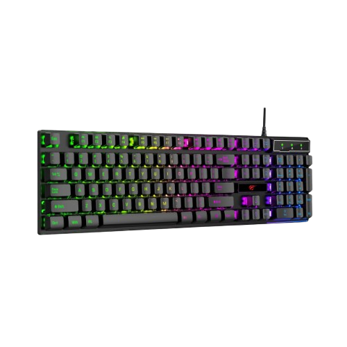 Клавіатура мембранна ігрова Havit HV-KB101L дротова USB чорний Житомир