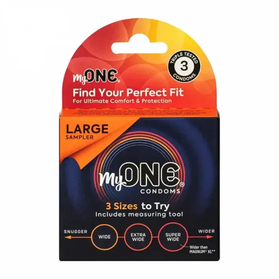 Презервативи MyONE Large Sampler 3 шт, картонна коробка Львів
