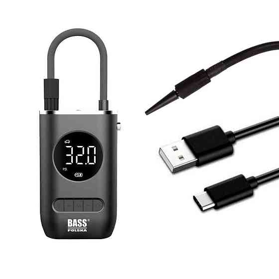 Компресор Bass Polska 2810 для автомобільних та велосипедних шин 70 Вт Київ