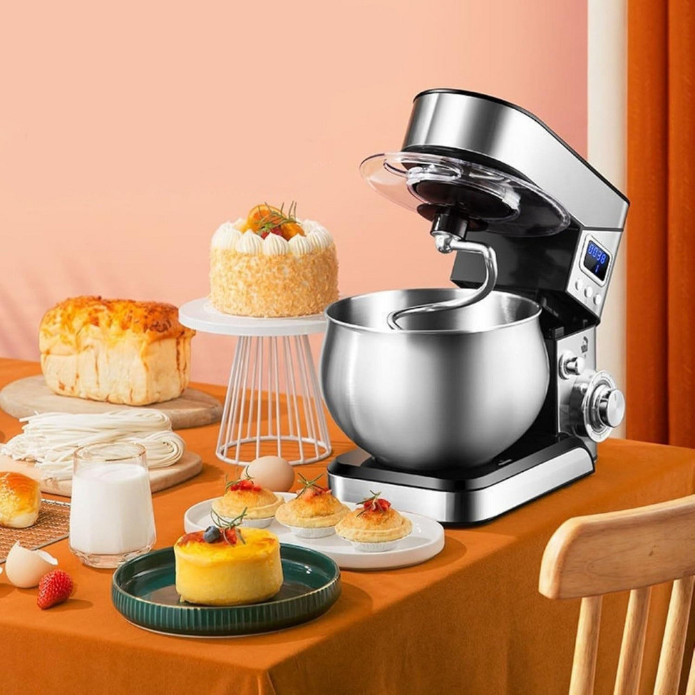 Миксер планетарный с чашей 6л, 4000Вт / Кухонный тестомес для дома / Кухонная машина Киев - изображение 2