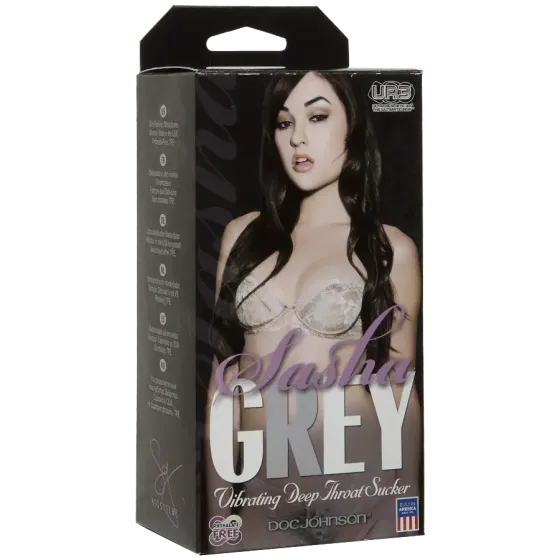 Вібромастурбатор ротик Doc Johnson Sasha Grey - Ultraskyn Vibrating Deep Throat Sucker Львів