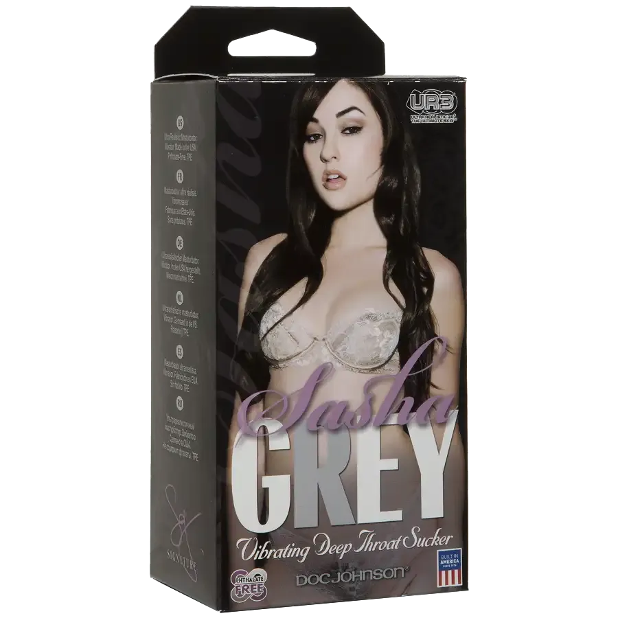 Вібромастурбатор ротик Doc Johnson Sasha Grey - Ultraskyn Vibrating Deep Throat Sucker Львів - фото 2