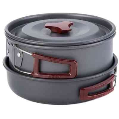 Набір туристичного посуду Naturehike NH15T203-G 3-4 NH Сarbon (6927595787205) Вінниця