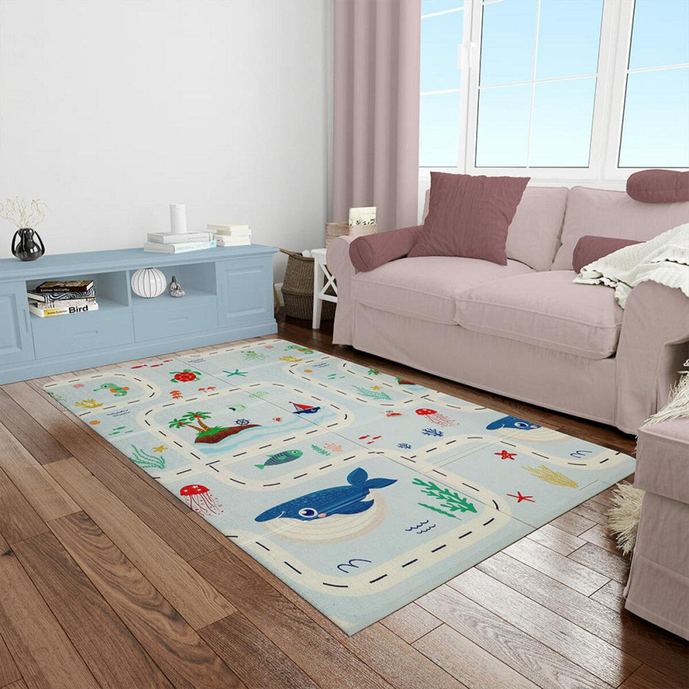 Коврик детский 117см х 177см х 8мм Океан-ростомер (300) SW-00003030 Днепр - изображение 9