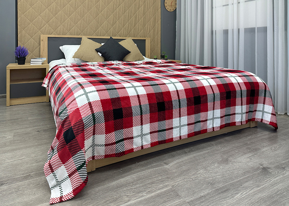 Плед-покривало Decorator WellSoft 200х220 см Клітинка Різнобарвний (87-276) Київ - фото 4