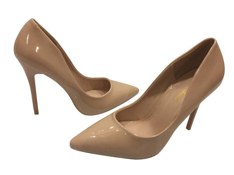 Туфлі жіночі COMER бежеві еко-лак каблук 11 см 40 р. (1910) Коломия - фото 1