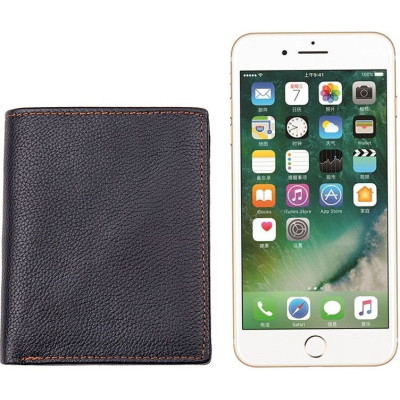 Кошелек Vintage Кожаный Черный (14598) Винница - изображение 9