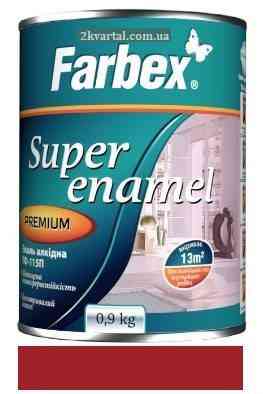 Емаль алкідна ПФ-115П червоно-коричнева ТМ "Farbex" -2,8 кг. Харків