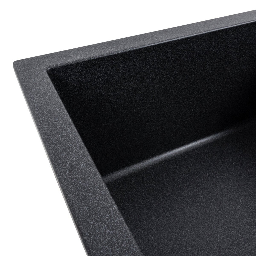 Гранітна мийка для кухні VALESO SELENA 7950 матова Карбон Коломия - фото 4