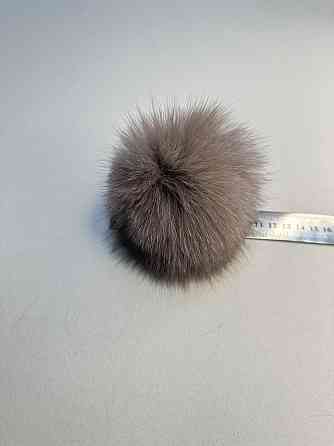 Помпон з натурального хутра песця Середній соболь Харків