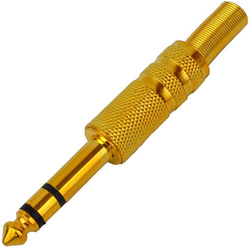 Штекером 6,3 мм стерео корпус метал Полтава - фото 1