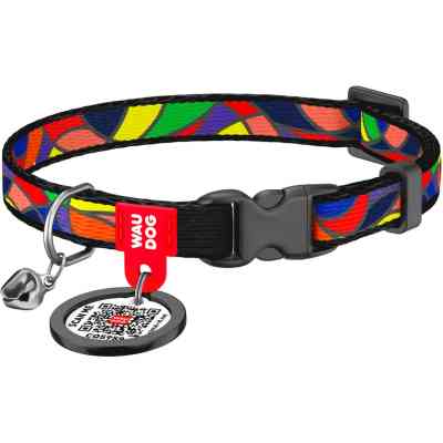 Нашийник для тварин WAUDOG Вітраж з QR паспортом XS 20-30 см (5265) Вінниця