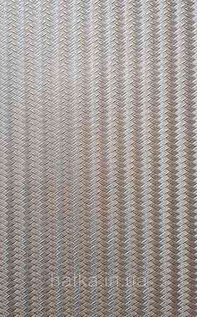 Обои винил на флизелине AdaWall Omega1.06х10 геометрия 3д полосы зигзаг коричневые золото серебро 23206-6 Киев