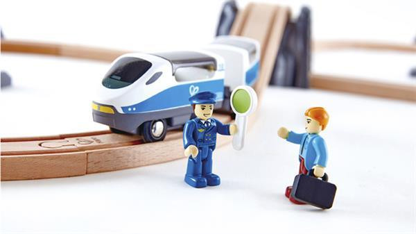 Іграшкова залізниця Hape дерев'яна 26 ел. (E3729) Харків - фото 10