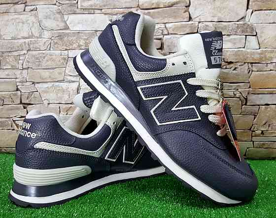Мужские кроссовки New Balance Black/White ML574EGK ,кожа,оригинал   p.45-29см Киев