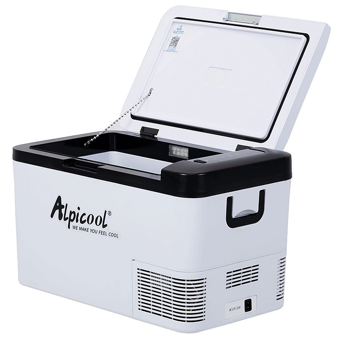 Компрессорный автохолодильник Alpicool K25 (25 литров) - Охлаждение до -20 ℃. Питание 12, 24, 220 во Дніпро - фото 1