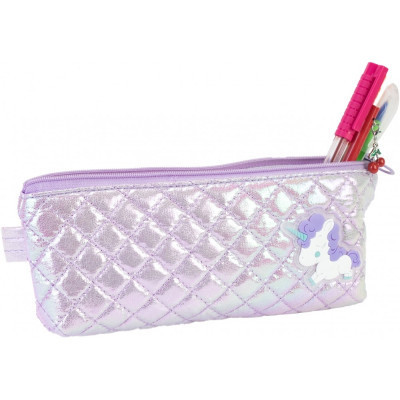 Пенал Cool For School перламутровый 1 отделение фиолетовый (CF87058) Винница - изображение 2