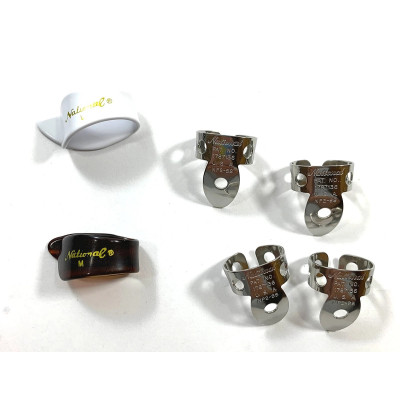 Медіатор D&apos;Addario National Pick Variety Pack - Finger and Thumb Picks 6 Pack Stainless Steel (NP2SS7T8W-06) Вінниця - фото 1