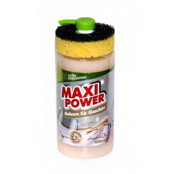 MAXI POWER Засіб для миття посуду з мигдальним бальзамом 1 л Гостомель