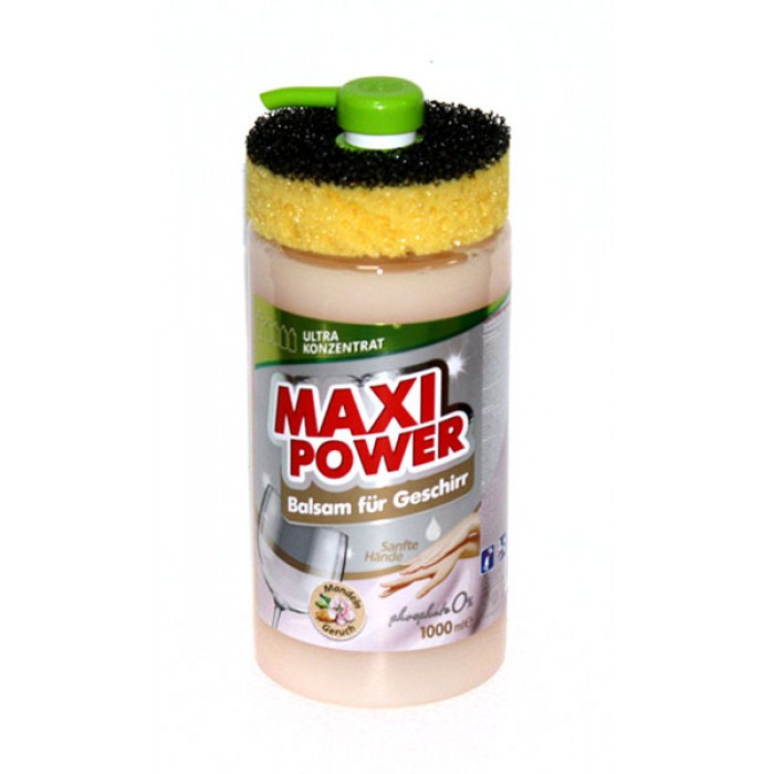 MAXI POWER Засіб для миття посуду з мигдальним бальзамом 1 л Гостомель - изображение 1