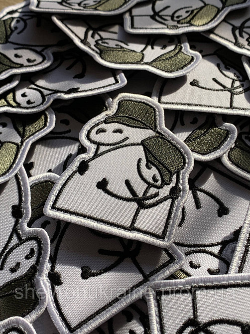 Шеврон Флорк друзі (Форма контурна. На липучці) Розмір 8x6см Київ - фото 3