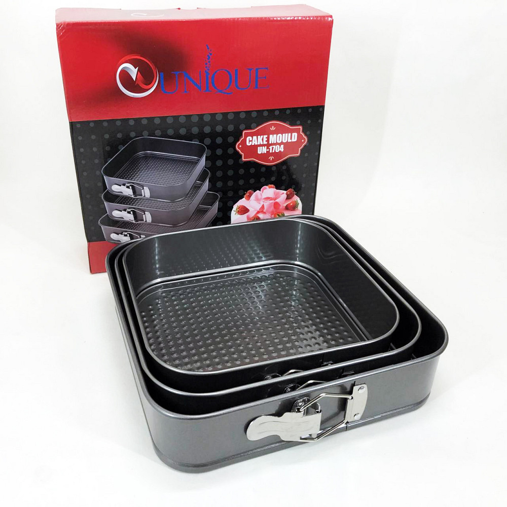 Форма для выпечки круг професиональная Unique, Стальная форма выпечки для пирога Кольца выпекания NJ-94 Львов - изображение 2