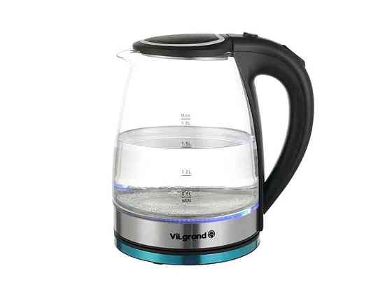 Електрочайник 1800Вт 1,8л СКЛО VL1188GK_black ТМ VILGRAND Solmir Київ
