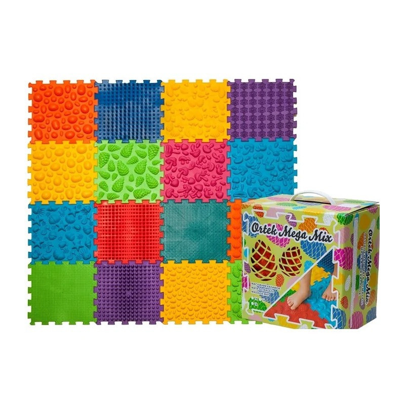 Набір масажних килимків "Мега Мікс" Ортек 10175-OTK 16 елементів, 27x28 см Вінниця - фото 6