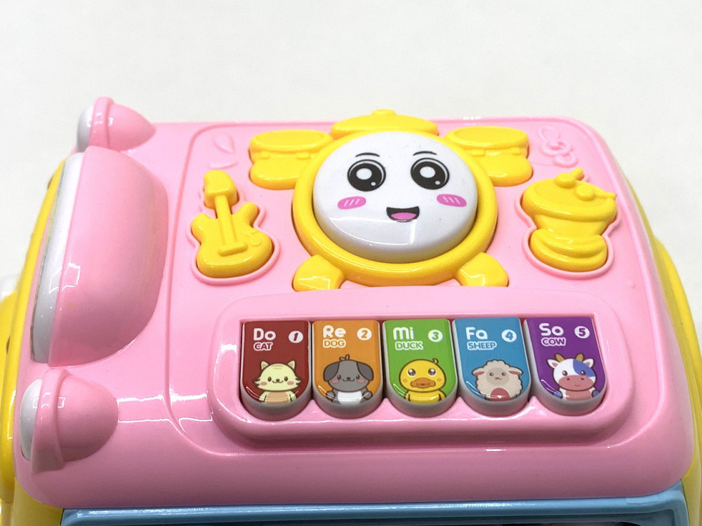 Музичний автобус TK Group українське озвучування казки пісні вірші сортер Рожевий (10891) Чернигов - изображение 6