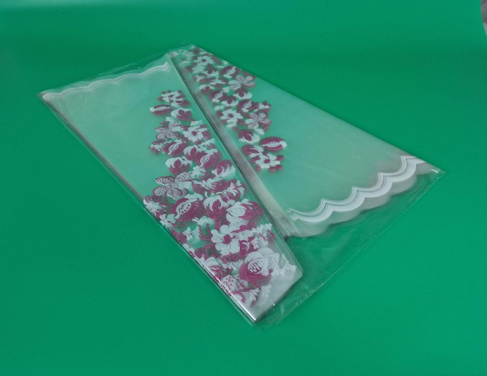 Упаковка конус під квіти h60/14низ/56верх(100 шт.) Рожеві квіти 170 (2) (100 шт.) Харків - фото 1