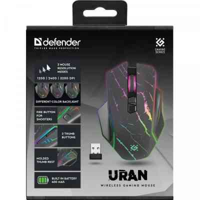 Мишка Defender Uran GM503 Wireless Black (52503) Вінниця