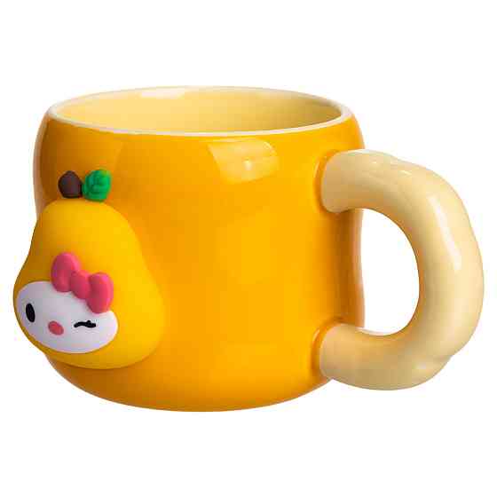 Подарочная фарфоровая чашка Sanrio с магнитом, оранжевая Киев