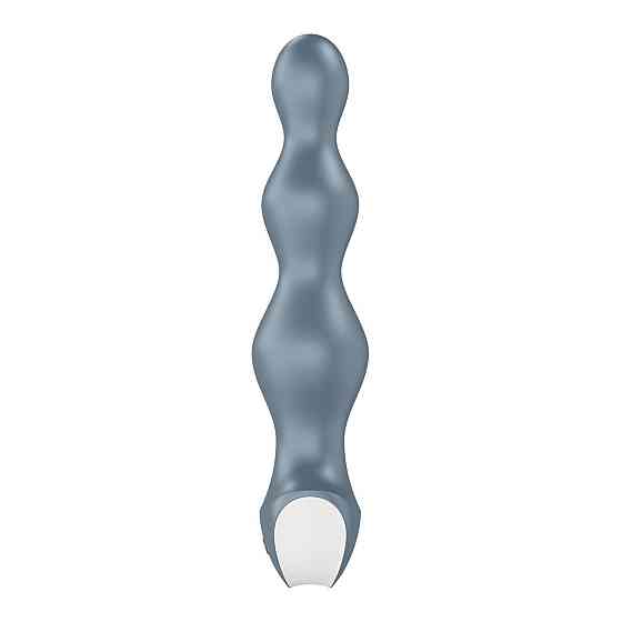 Анальний стимулятор-намистини з двома моторами Satisfyer Lolli-Plug 2 ice blue Sex Aura Київ
