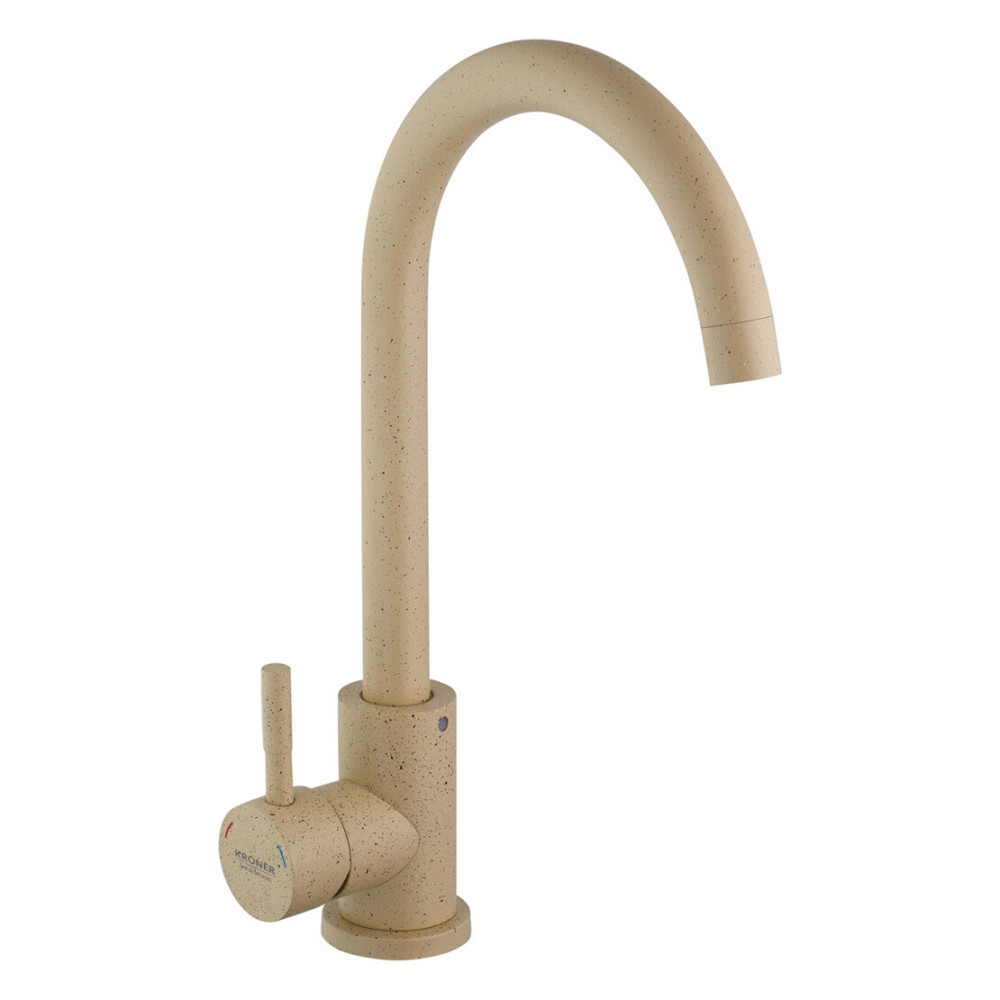 Змішувач для кухні Kroner KRP Edelstahl Klassisch - MAR035 пісчаний Київ - фото 1