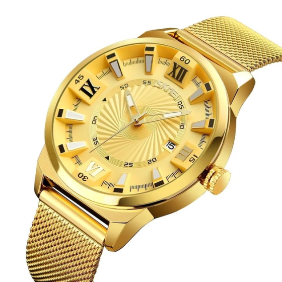 Часы мужские наручные Skmei 9166 Gold gold оригинал Винница