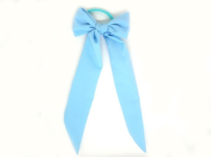 Резинка для волос бант Твилли голубой Киев - изображение 1
