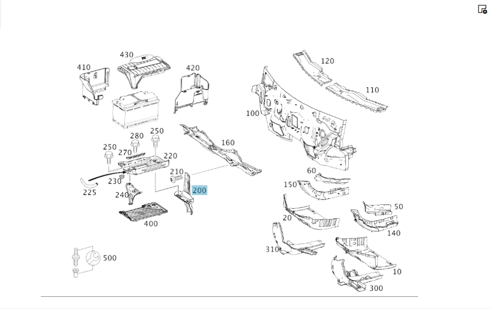 Mercedes-Benz  A2466200028 Опора АКБ CLA Shooting Brake X117 CLA C117 GLA X156 A-class W176 B-class W242 B-class W246 Одесса - изображение 2