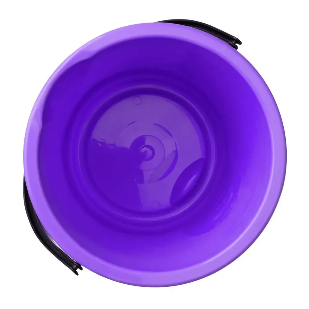 Відро пластикове 10 літрів "Комфорт" фіолетове з кришкою Ø 27.5 h = 27 см (Горізонт) Харків - фото 3