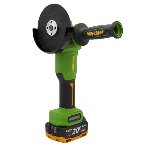 Безщіткова бездротова болгарка Procraft  20 В 4 Аг ,Акумуляторна кутова шліфувальна машинка PWA220 в кейсі ,Безщіточні болгарки Львів - фото 7