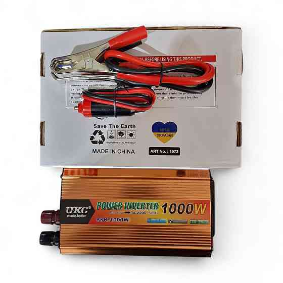 Інвертор авто перетворювач напруги 1000W 12V UKC Inverter AC/DC SSK 1000W UKC Одеса